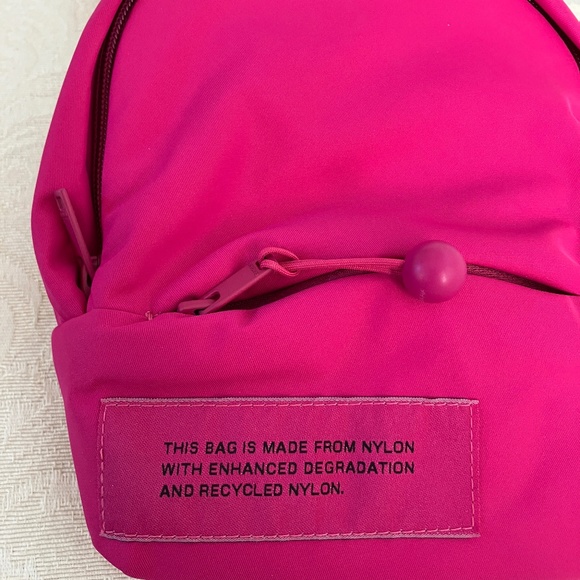 Pangaia Bag Nylon Small Cross Body Bag Adjustable Pink Made in Italy. - Picture 4 of 5